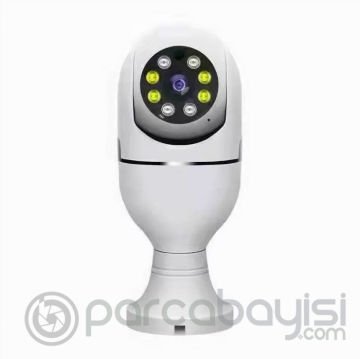 ALLY 360 Derece Panoramik E27 Wifi IP Ampul Güvenlik Kamerası 1080P
