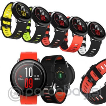 22MM Gear S3 Watch 4 46mm Xiaomi Amazfit Lg W100  Silikon Kordon Kayış