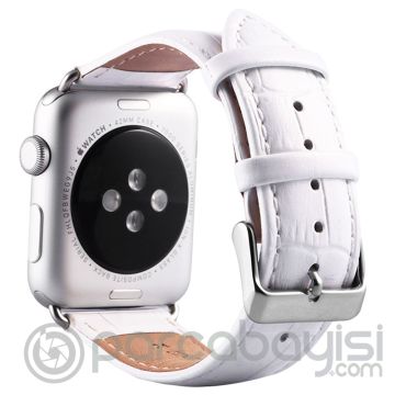Ally Apple Watch 7-8 41mm 6-5-4 40mm Deri Kordon Kayış Crocodile 3-2-1 38mm