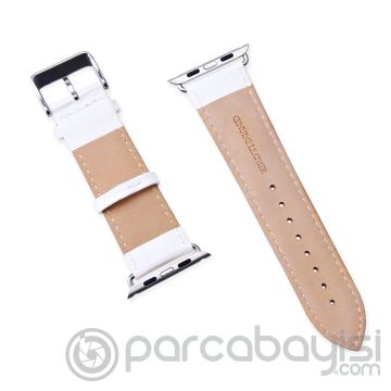 Ally Apple Watch 7-8 41mm 6-5-4 40mm Deri Kordon Kayış Crocodile 3-2-1 38mm
