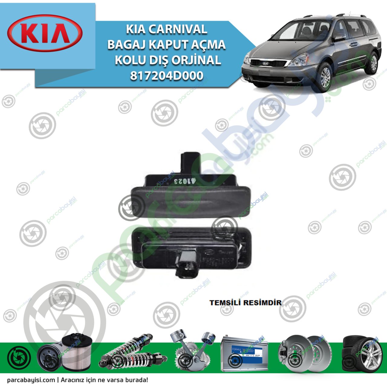 Kia Carnıval Bagaj Kaput Açma Kolu Dış Orijinal | 817204D000