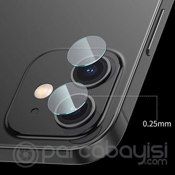 Baseus iPhone 12 6.1  Tempered Kamera Lens Koruma Camı 2Set 12 Mini Uyumlu