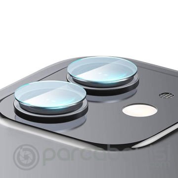 Baseus iPhone 12 6.1  Tempered Kamera Lens Koruma Camı 2Set 12 Mini Uyumlu