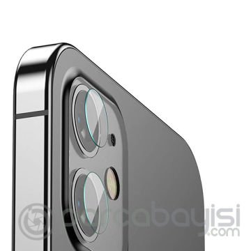 Baseus iPhone 12 6.1  Tempered Kamera Lens Koruma Camı 2Set 12 Mini Uyumlu