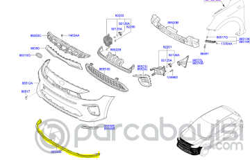 Kia Rio Ön Tampon Bakalit Orjinal | 86591H8000