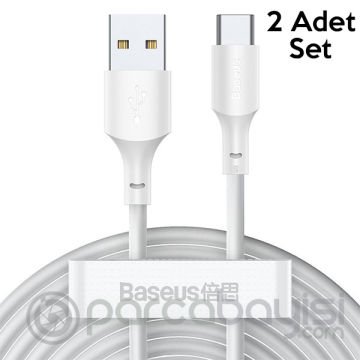 Baseus Wisdom USB Type-C 40W Şarj USB Şarj Kablosu 2Adet Set 1.5metre