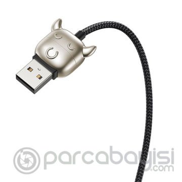 Baseus Ox Year Zodiac Type-C,İphone,Micro Usb 3in1 Çoklu Başlık Usb Şarj Kablosu 480Mbps