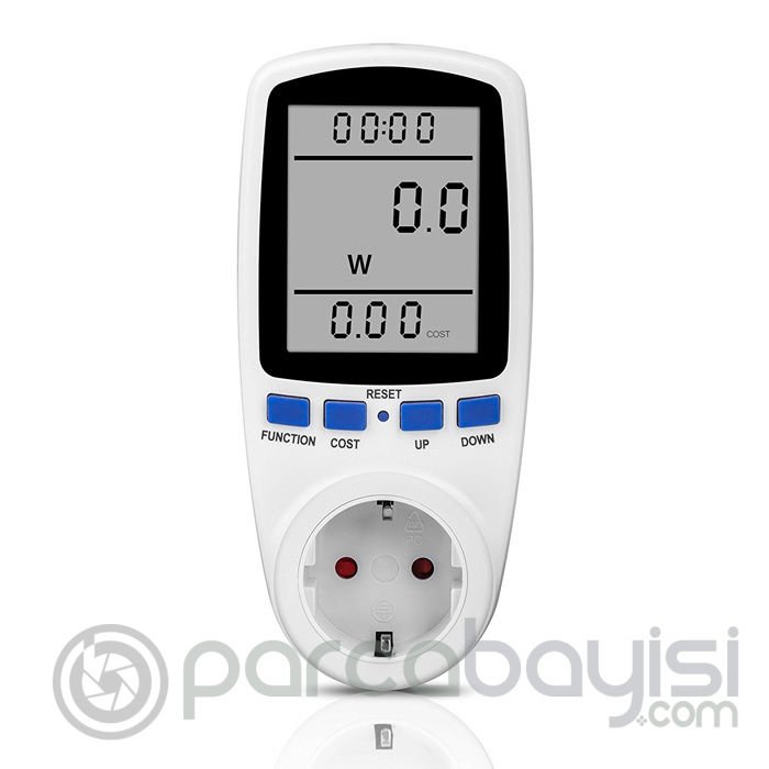 Ally Wattmetre Enerji Tüketim Sarfiyat Ölçer Ölçüm Priz 230V-3680W-16A