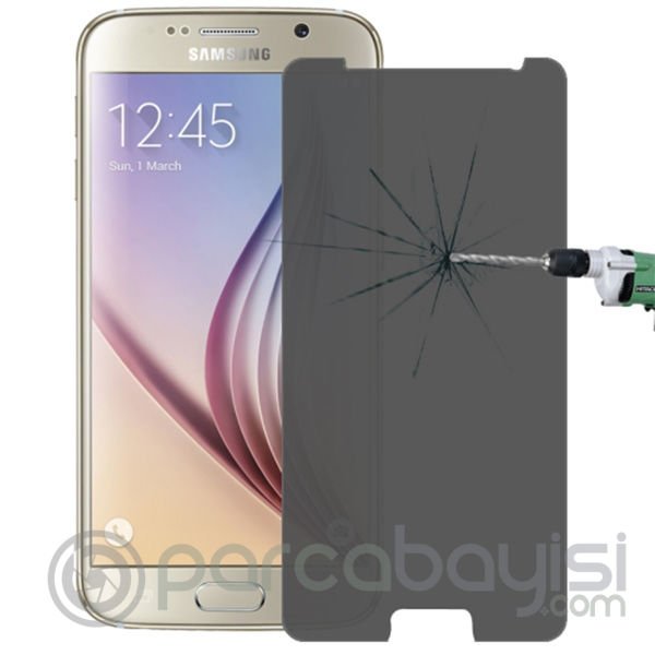Ally Samsung Galaxy S6 İçin Tempered Privacy Gizlilik Kırılmaz Cam Ekran Koruyucu