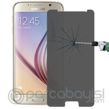 Ally Samsung Galaxy S6 İçin Tempered Privacy Gizlilik Kırılmaz Cam Ekran Koruyucu