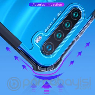 Xiaomi Redmi Note 8 Shok Absorption PC+TPU Darbe Emici Kılıf