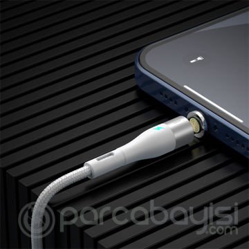 Baseus Safe Fast 5A Hızlı Şarj Mıknatıslı Usb Şarj Kablosu 3 Başlık（iPhone+Type-C+Micro）1m
