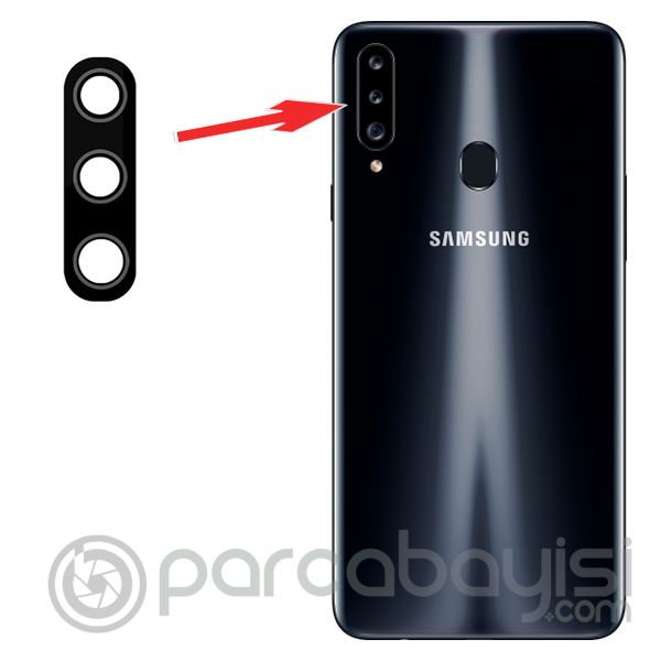 Samsung Galaxy A20S SM-A207F Kamera Lens Camı