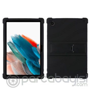 Ally SM Galaxy Tab A8 2021 10.5 (X200-X205) Kılıf Standlı Silikon Kılıf