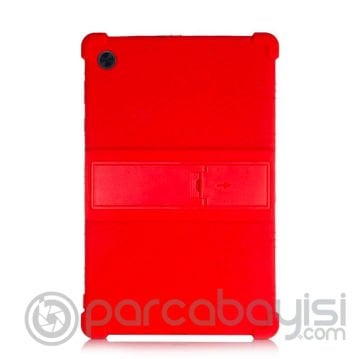 Ally SM Galaxy Tab A8 2021 10.5 (X200-X205) Kılıf Standlı Silikon Kılıf