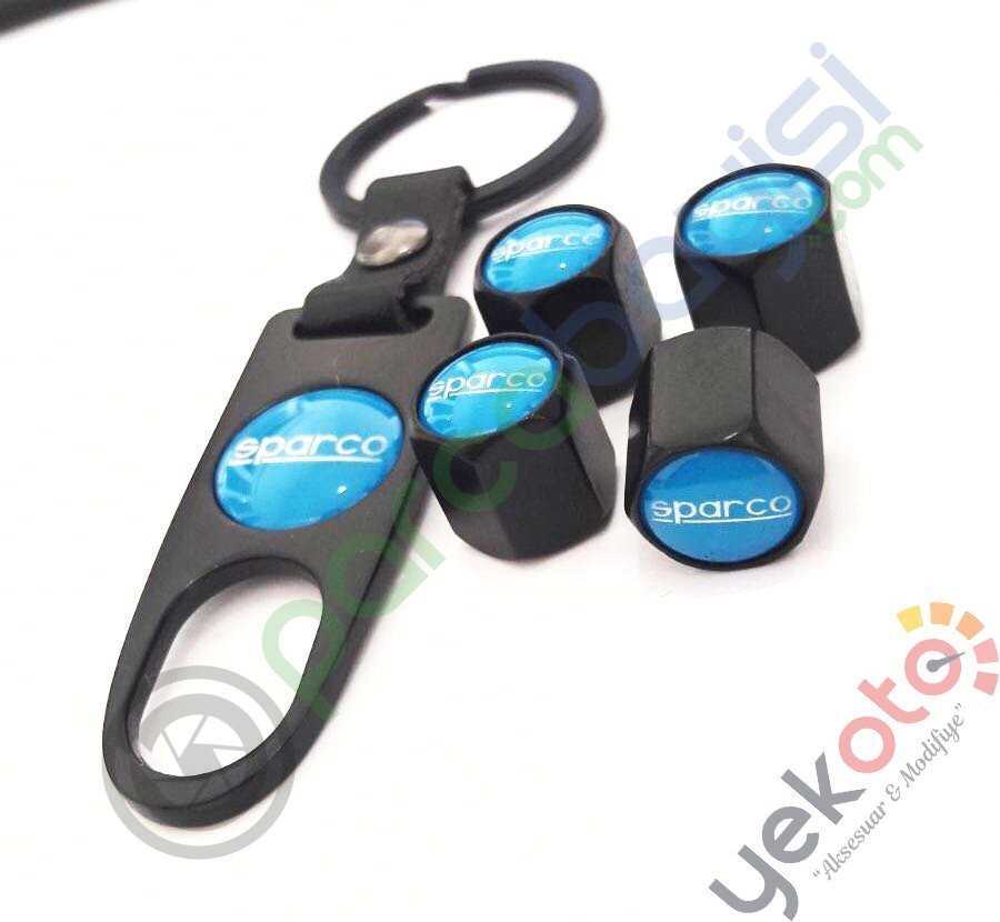 Sparco Metal Anahtarlık Ve Sibop Kapak Seti 1.Kalite