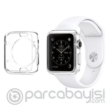 Ally Apple İwatch 1-2-3 38mm Ultra Slim Soft Silikon Kılıf