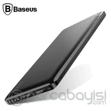 Baseus Mini Cu 10000mah Harici Şarj Power Bank Çift Usb Çıkışlı