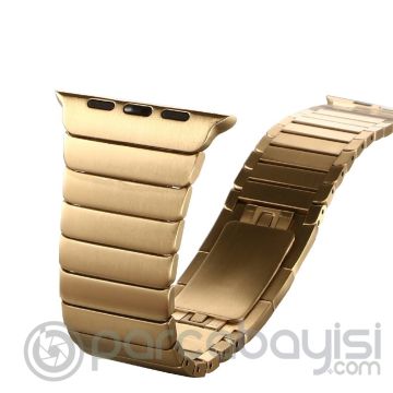 Ally Apple Watch 7-8 45mm 6-5-4 44mm Paslanmaz Çelik Kayış Kordon 3-2-1 42mm