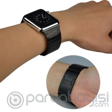 Ally Apple Watch 7-8 45mm 6-5-4 44mm Paslanmaz Çelik Kayış Kordon 3-2-1 42mm