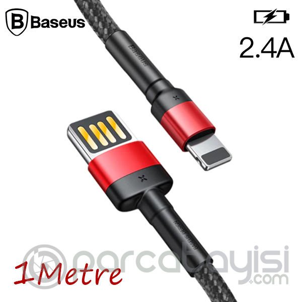 Baseus Cafule Special Edition İPhone 2.4A 1m Hızlı Şarj Halat Usb Kablo
