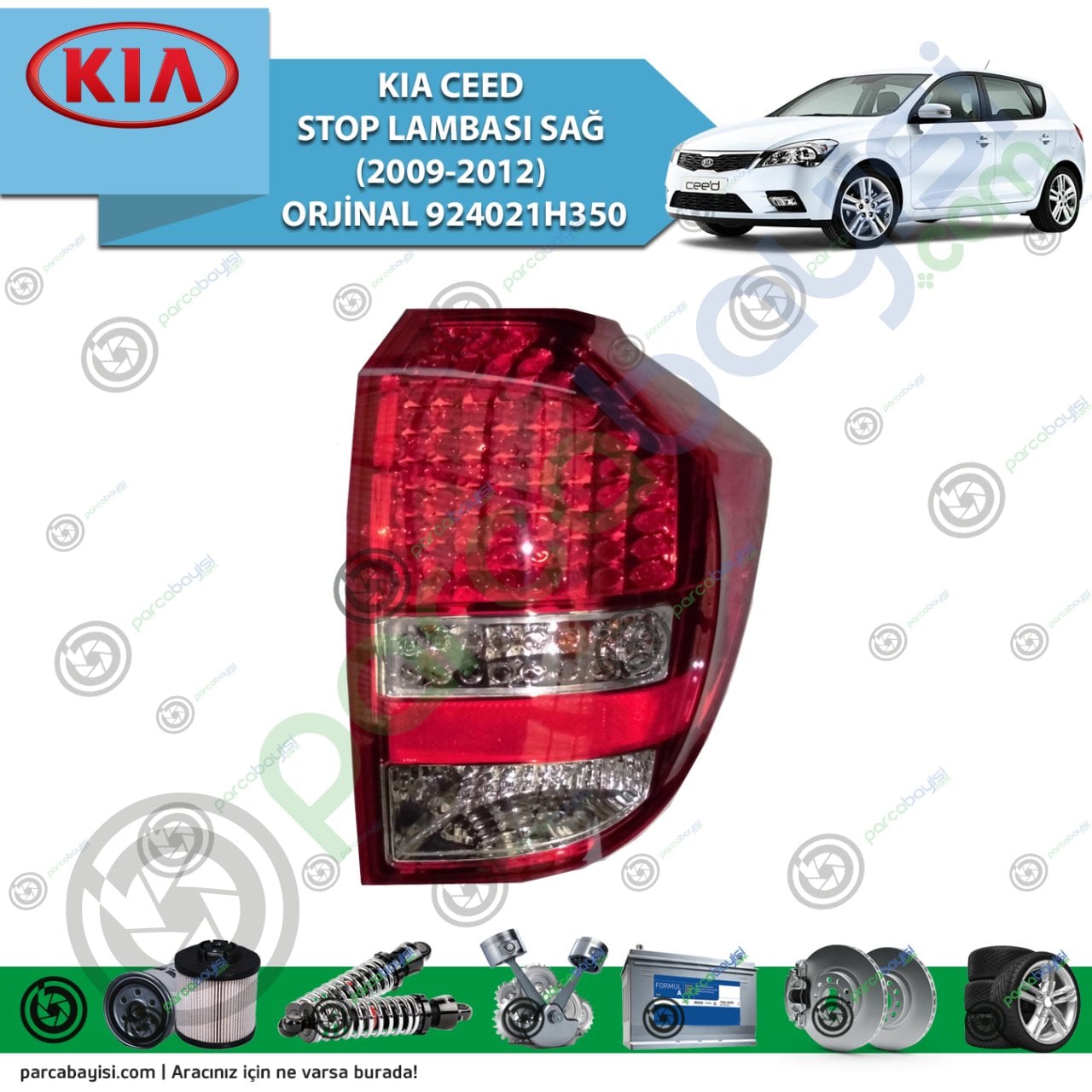 Kia Ceed Stop Lambası Sağ Orjinal | 924021H350