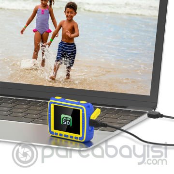 BlitzWolf 1080p Çocuk Sport Dijital Fotoğraf Makinesi ve Kamera 16GB hafıza kart hediyeli