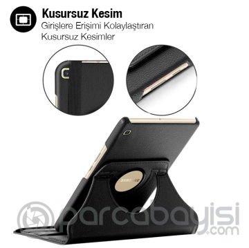 SM Galaxy Tab A 10.0 (P580-P585) 360 Derece Döner Standlı Kılıf