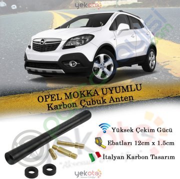Opel Mokka Uyumlu Karbon Fiber Oto Radio Anteni Çubuk Anten