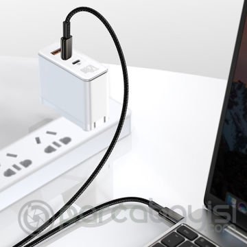 Baseus Tungsten Gold PD100W Şarj  kablosu Usb C to Usb C Kablo 1 Metre