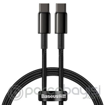 Baseus Tungsten Gold PD100W Şarj kablosu Usb C to Usb C Kablo 2 Metre