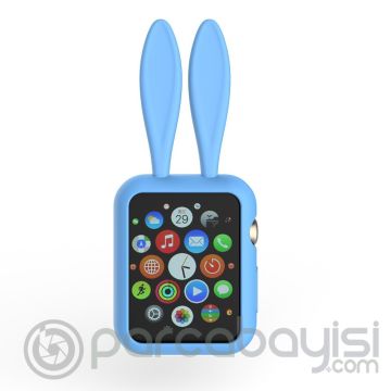 Ally Apple Watch İçin 38mm Tavşan Figürü Silikon Kılıf