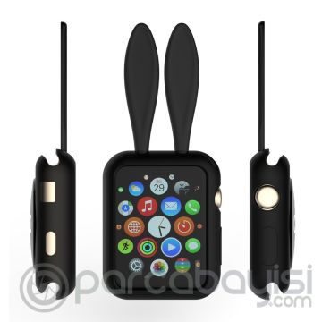 Ally Apple Watch İçin 38mm Tavşan Figürü Silikon Kılıf