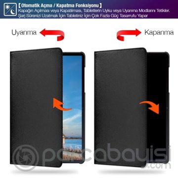 SM Galaxy Tab S8 2022 11.0 (X700-X706) 360 Derece Döner Standlı Kılıf