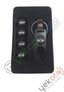 Mını Cooper Metal Anahtarlık Ve Sibop Kapak Seti 1.Kalite
