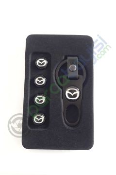 Mazda Metal Anahtarlık Ve Sibop Kapak Seti 1.Kalite