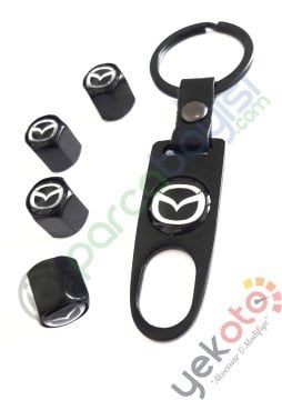 Mazda Metal Anahtarlık Ve Sibop Kapak Seti 1.Kalite