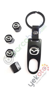 Mazda Metal Anahtarlık Ve Sibop Kapak Seti 1.Kalite