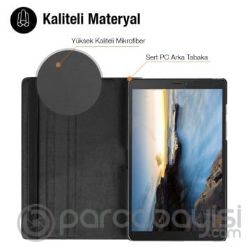 SM Tab A7 10.4 2020 (T500-T505) 360 Derece Döner Standlı Kılıf