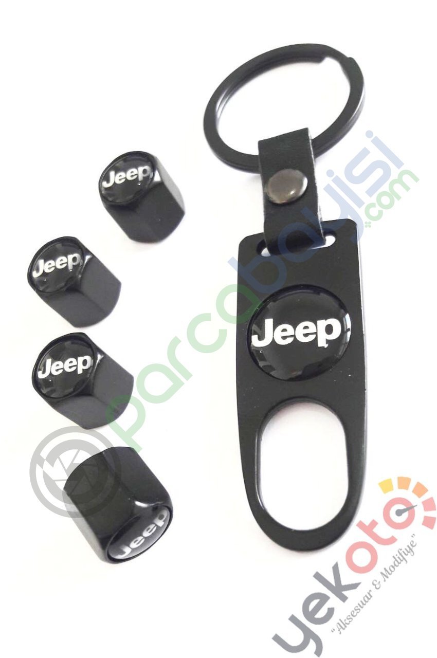 Jeep Metal Anahtarlık Ve Sibop Kapak Seti 1.Kalite