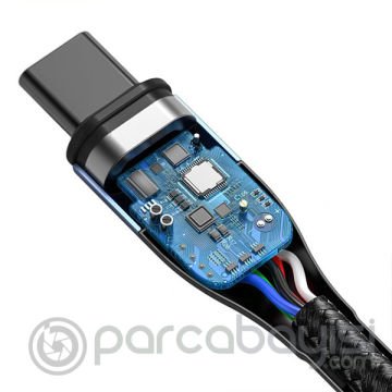 BASEUS Zinc Magnetic PD100W Hızlı Şarj Usb Type-C To Type C Kablo 1.5 Metre MacBook iPad Pro