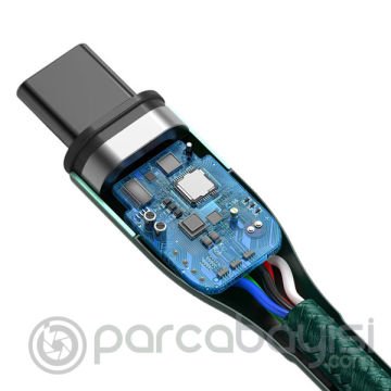 BASEUS Zinc Magnetic PD100W Hızlı Şarj Usb Type-C To Type C Kablo 1.5 Metre MacBook iPad Pro