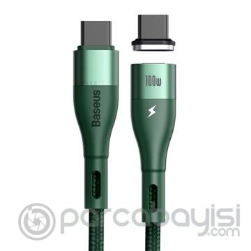 BASEUS Zinc Magnetic PD100W Hızlı Şarj Usb Type-C To Type C Kablo 1.5 Metre MacBook iPad Pro
