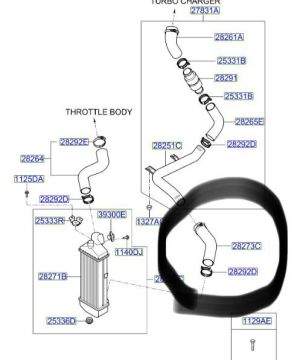 Kia Rio İntercooler Hortum C Orjinal | 282732A401