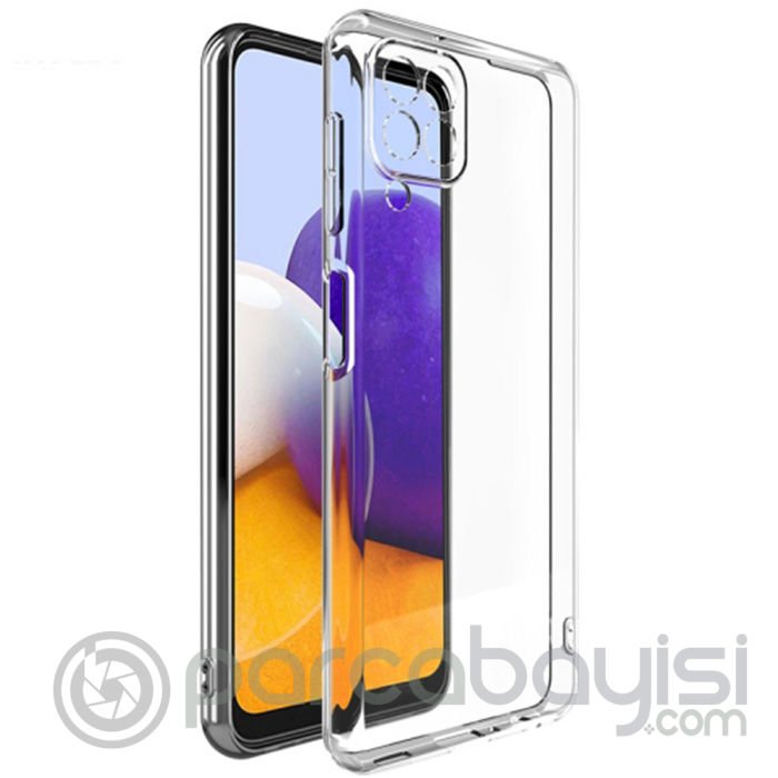 ALLY SM Galaxy A22 4G Kılıf Kamera Korumalı Ultra İnce Şeffaf Silikon Kılıf