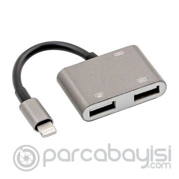 ALLY NK-109KEY 3in1 İPhone-İPad USB+USB Klavye OTG Adaptör