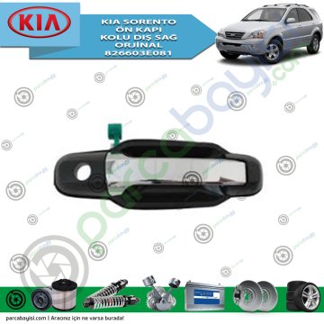Kia Sorento Ön Kapı Kolu Dış Sağ Orjinal | 826603E081