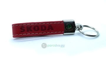 Skoda Krom ve Deri  Anahtarlık
