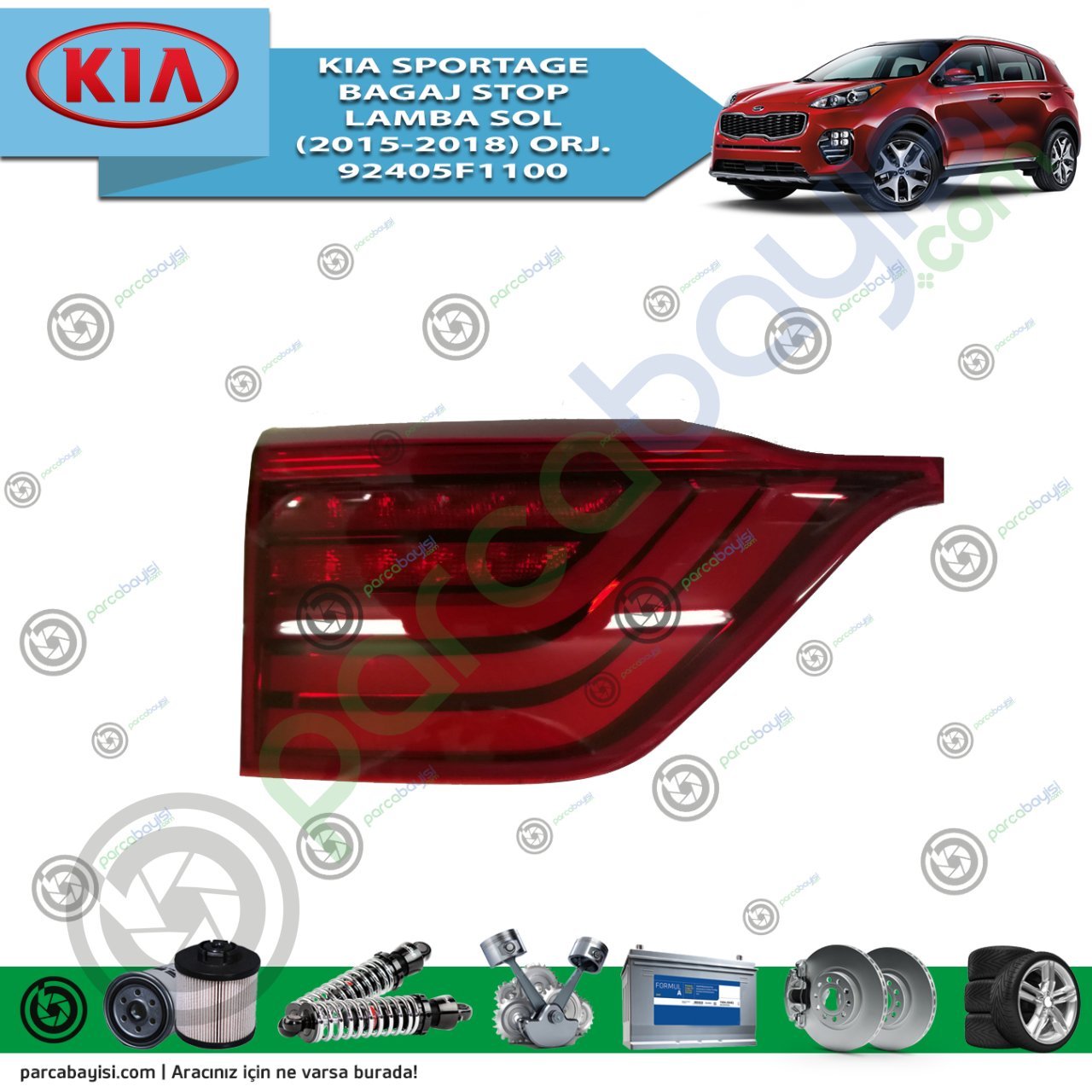 Kia Sportage Bagaj Stop Lamba Sol (2015-2018) Orj. 92405F1100
