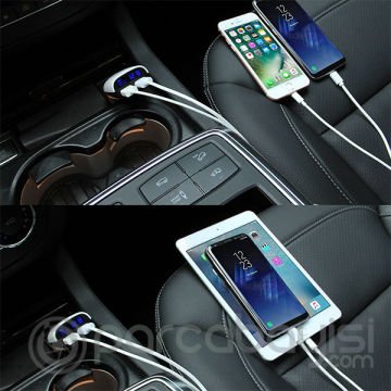 Haweel 3.4a Dual Usb Qc.3.0 Hızlı Ledli Araç Şarj Başlık
